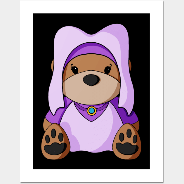 Maid Marian Teddy Bear Wall Art by Alisha Ober Designs